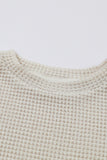 Sunflower Sleeve Waffle Knit Top | 3 Colors