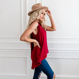 Relaxed Tank Top - Red