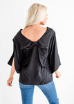 Sealed With A Bow Blouse - Black