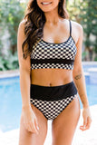 Checkered Detail Bikini