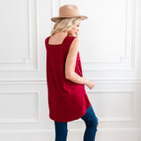 Relaxed Tank Top - Red