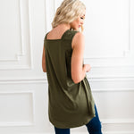 Relaxed Tank Top - Olive