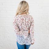 Bell Sleeve Blouse - Floral